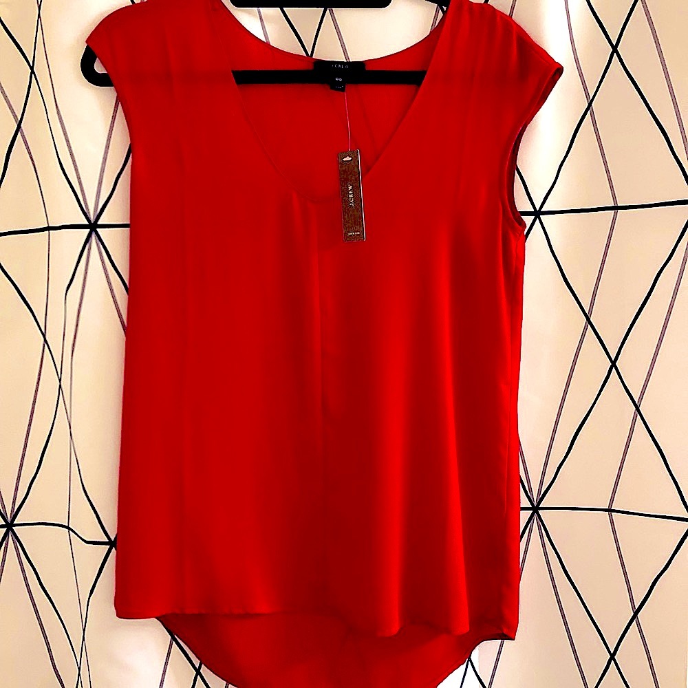 📣2/$35📣 NWT JCrew red sleeveless top